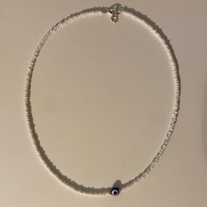 Evil eye beaded necklace